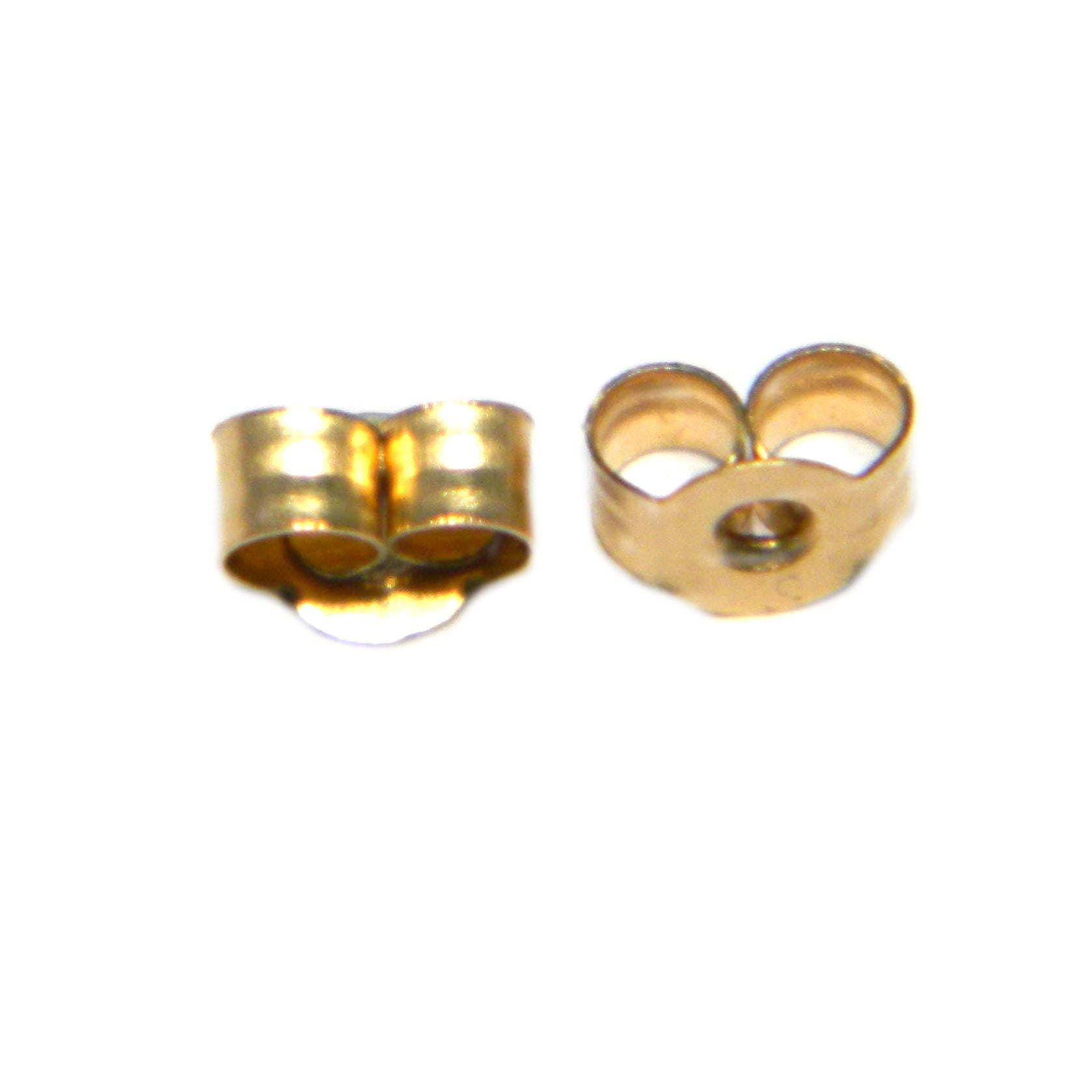 Replacement earring backs. 9ct yellow gold 4mm wide | Arran View